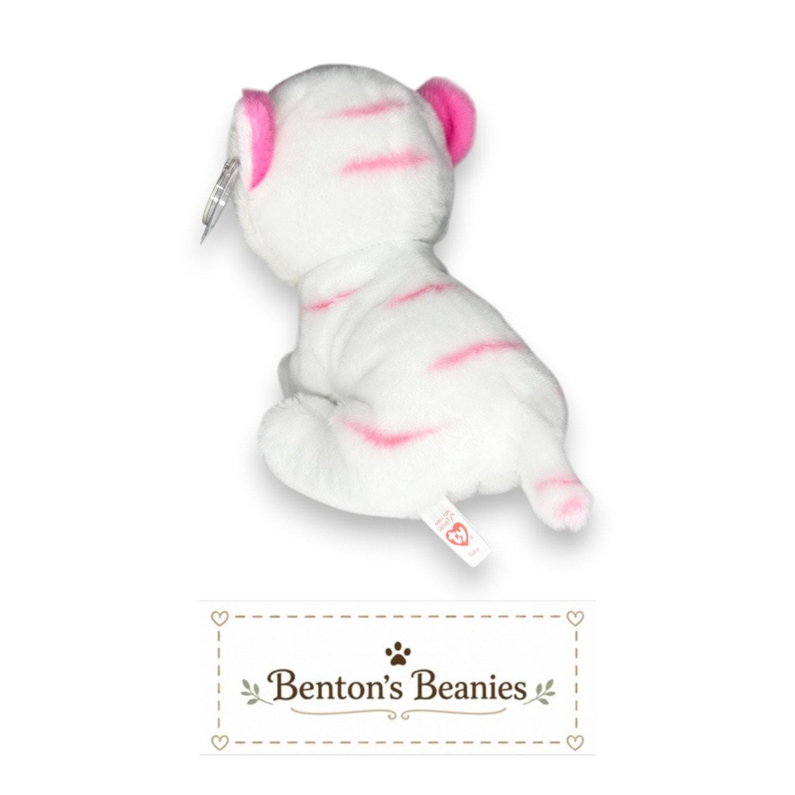 Tabor the Pink Tiger TY Classic | Mint Heart & Tush Tags