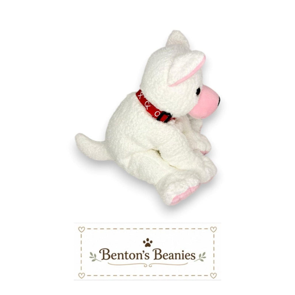 Cupid the Dog Ty Beanie Buddy | Loyal Little Heart | Mint Heart Tag
