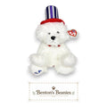First Dog Ty Beanie Buddy | Presidential Patriotic Pup | Mint Heart Tag