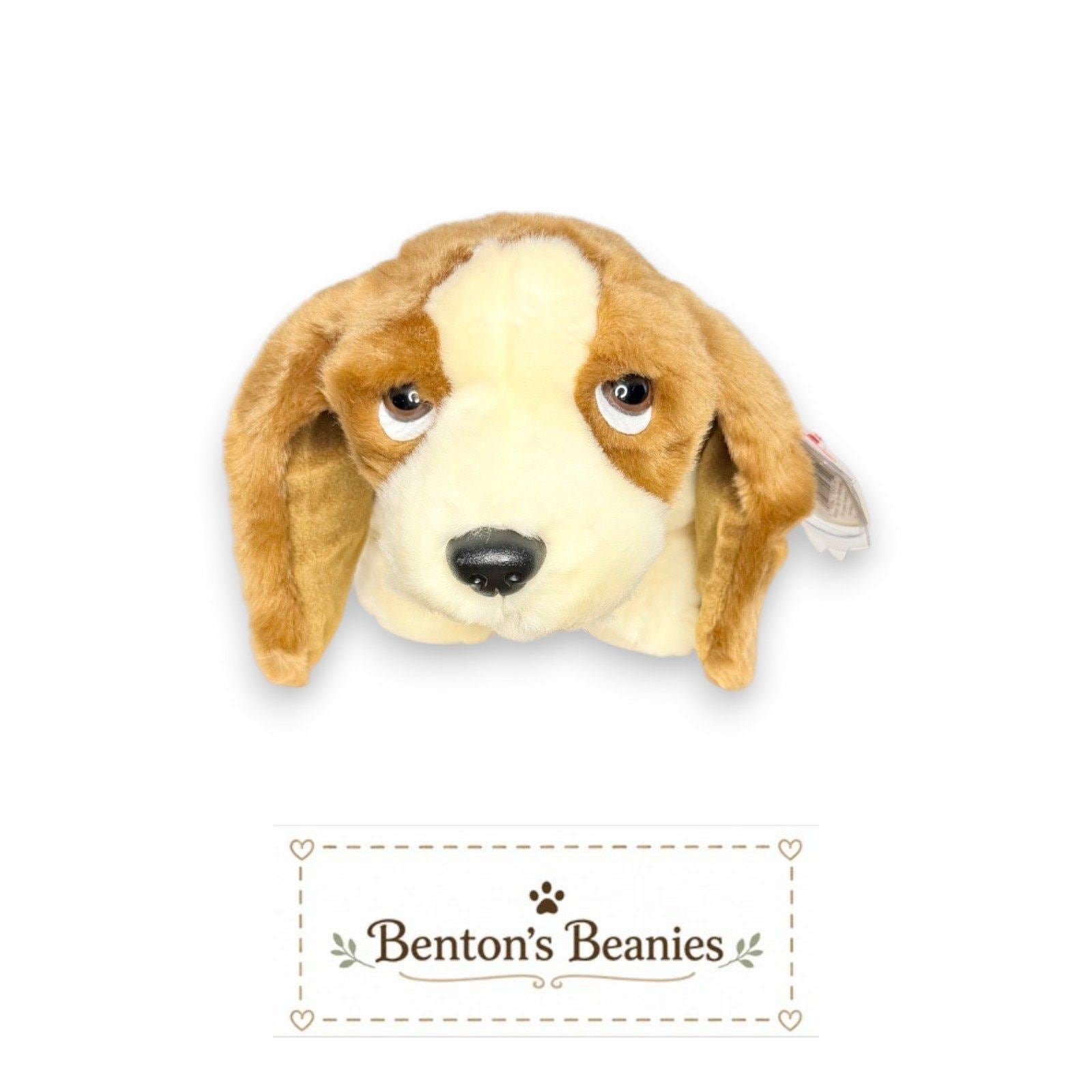Tracker the Dog Ty Beanie Buddy | Long-Eared Loyalist | Mint Heart Tag