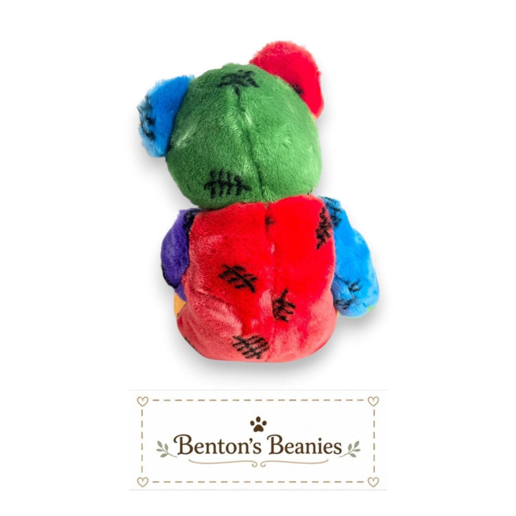 Frankenteddy Ty Beanie Buddy | Monster Mash Buddy | Mint Heart Tag