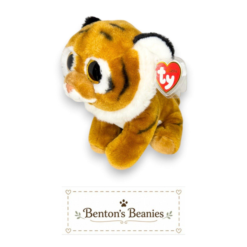 Tiggs the Tiger Ty Classic | Gentle Jungle Friend | Mint Heart Tag