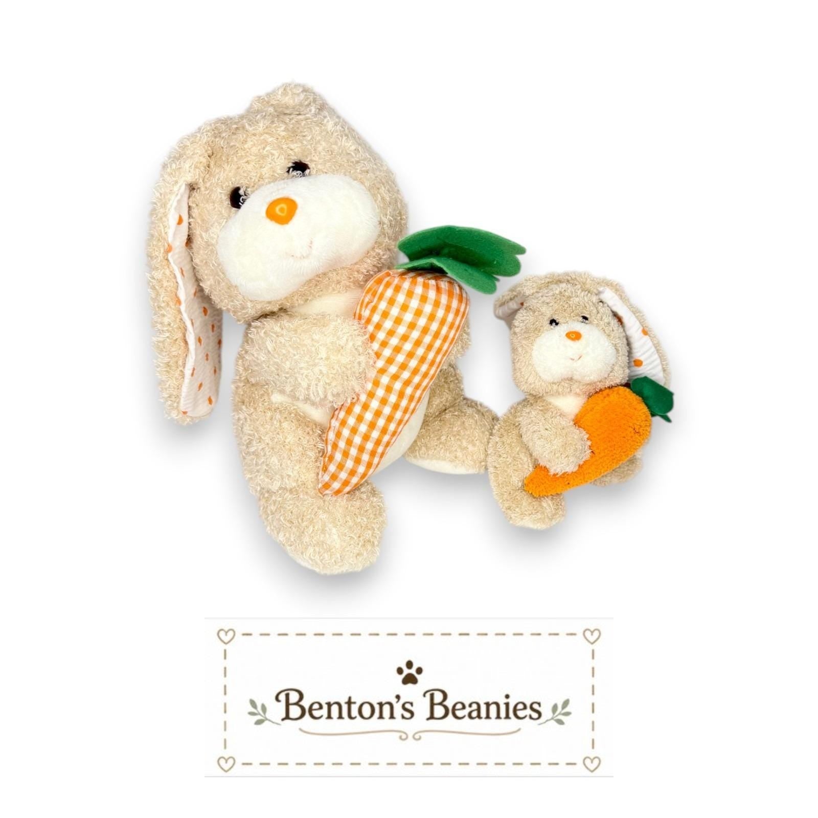 Veggies Ty Beanie Baby & Buddy | Garden Snack Bunny | Mint Heart Tags