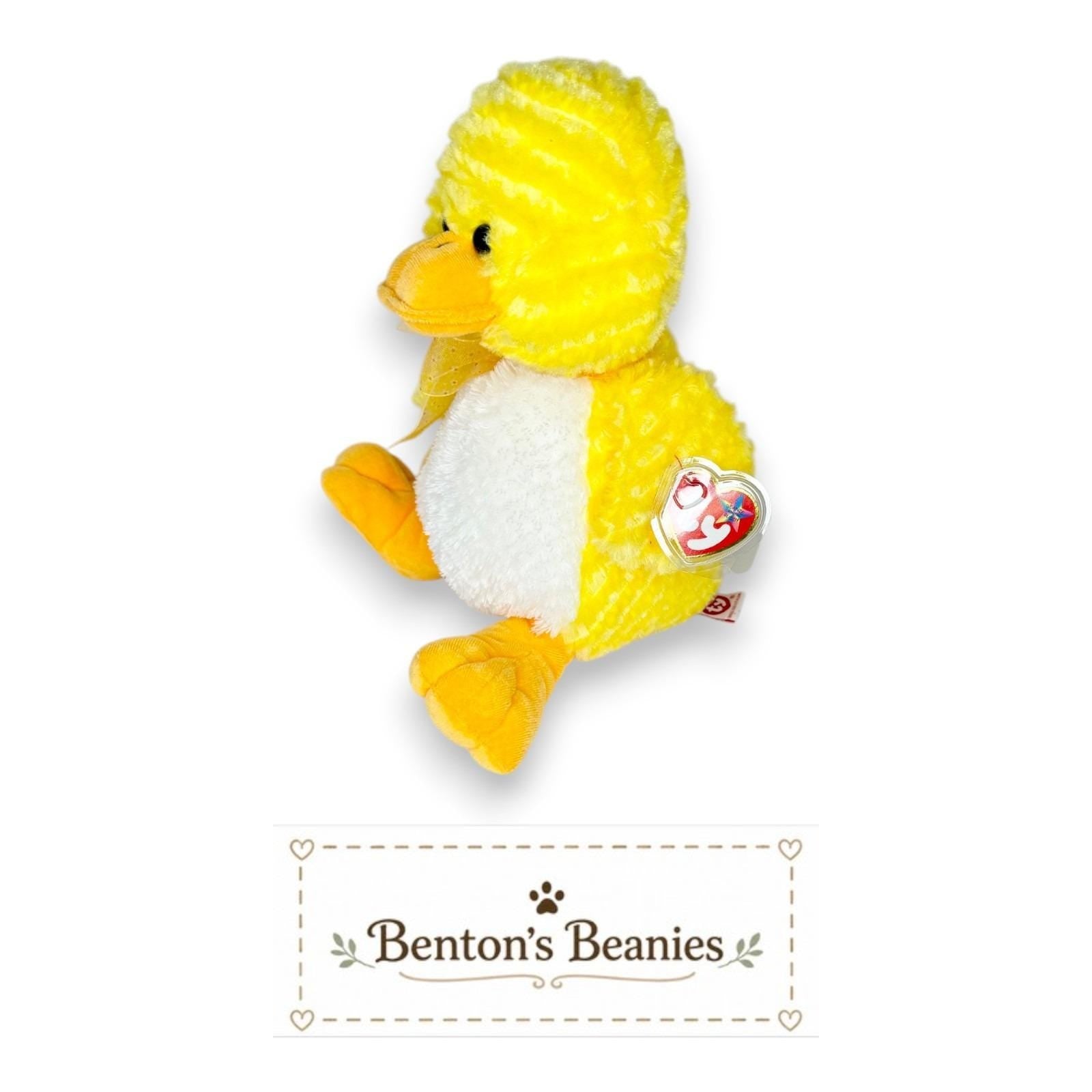 Coop the Chick Ty Beanie Buddy | Sunshine Hatchling | Mint Heart Tag