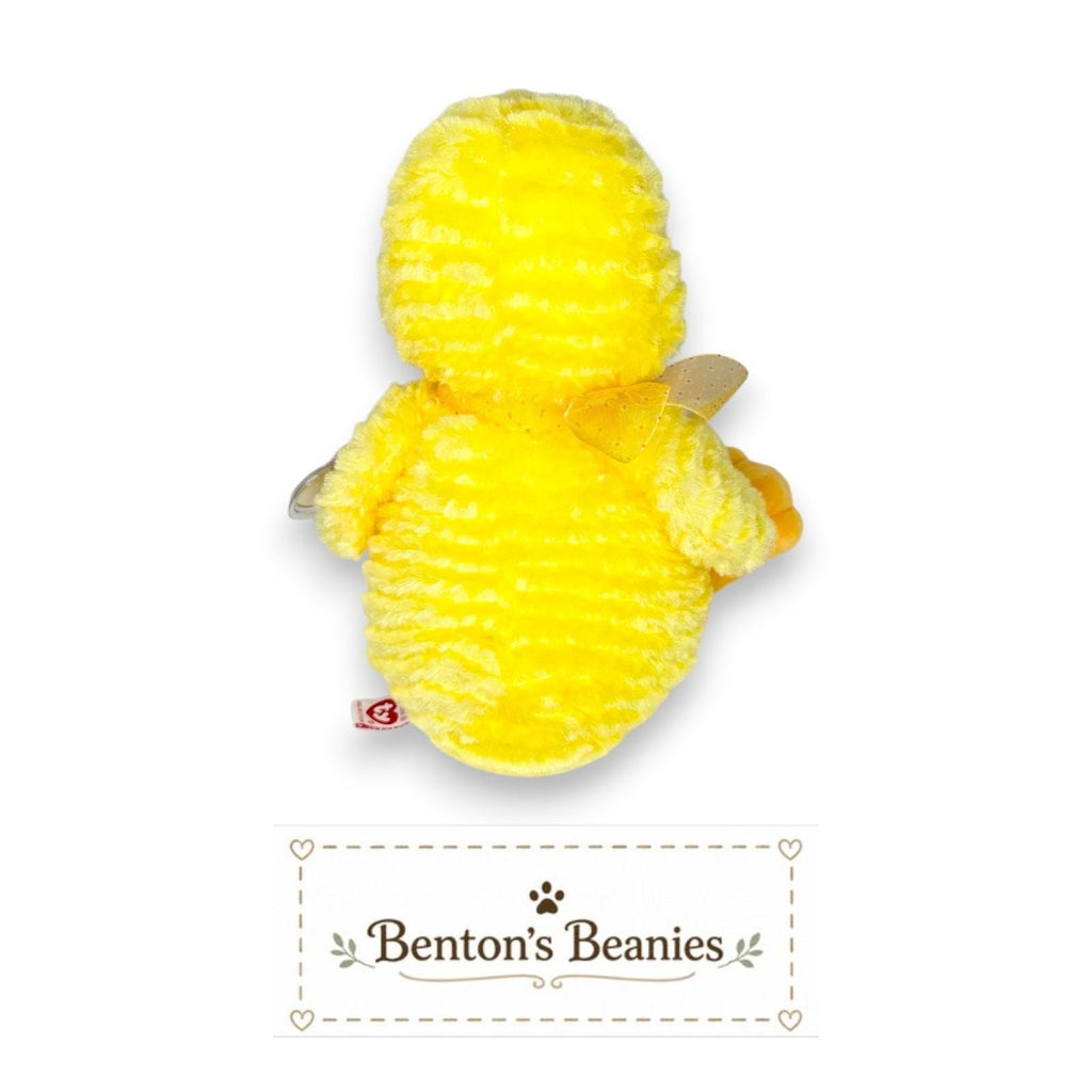 Coop the Chick Ty Beanie Buddy | Sunshine Hatchling | Mint Heart Tag