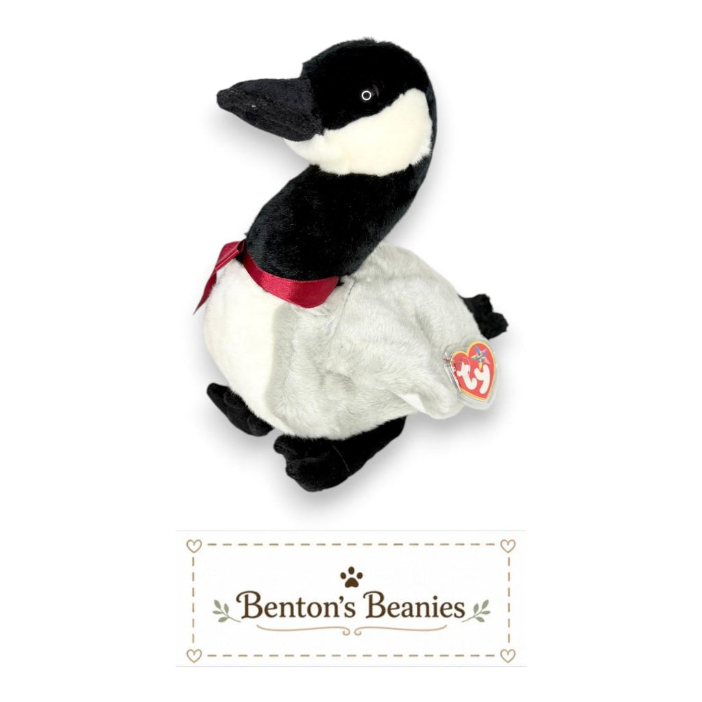 Loosy the Goose Ty Beanie Buddy | Lakeside Wanderer | Mint Heart Tag