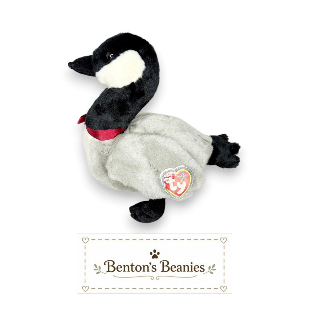 Loosy the Goose Ty Beanie Buddy | Lakeside Wanderer | Mint Heart Tag