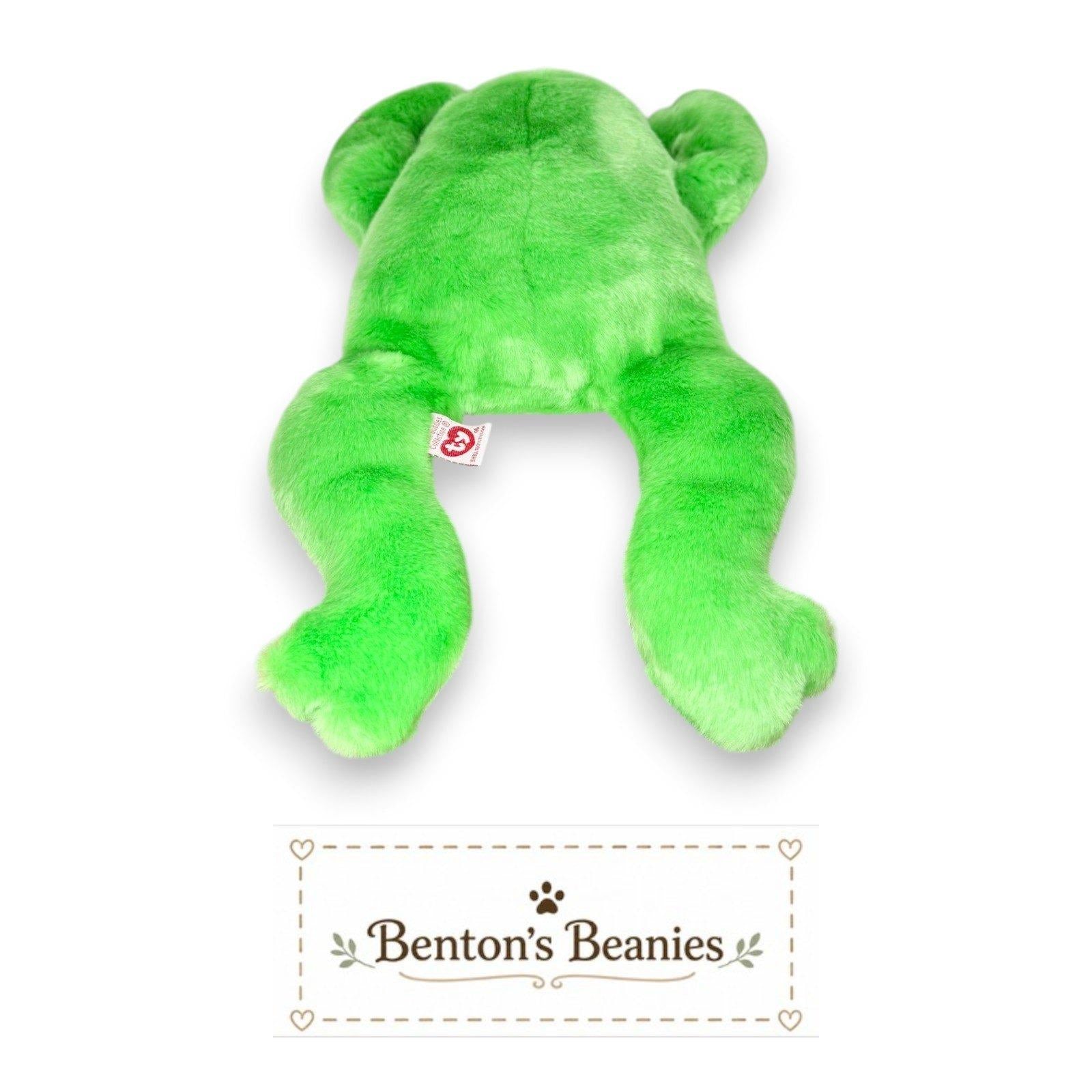 Legs the Frog Ty Beanie Buddy | Lily Pad Leaper | Mint Heart Tag