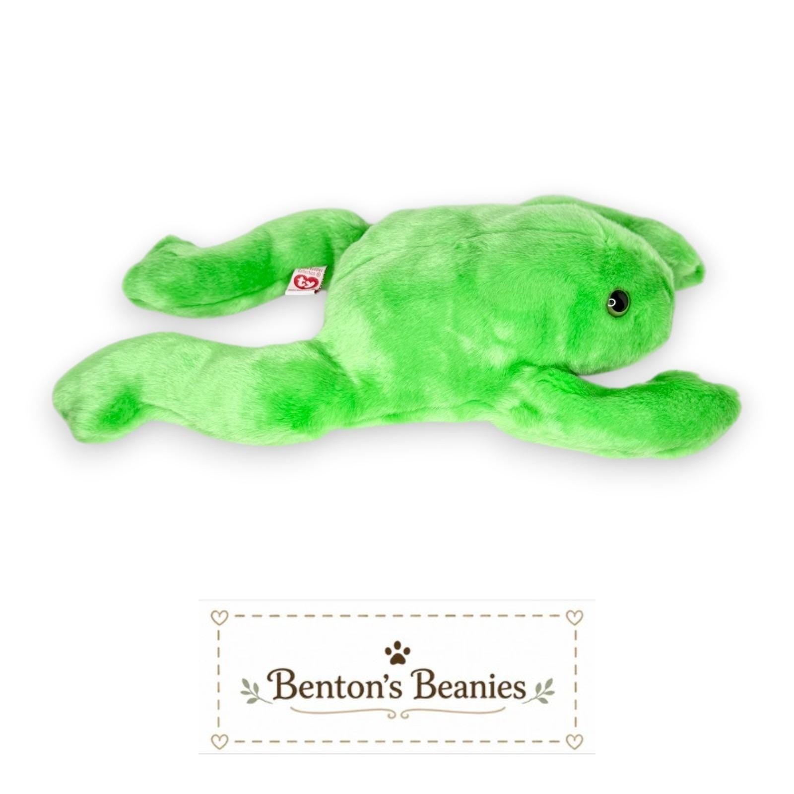 Legs the Frog Ty Beanie Buddy | Lily Pad Leaper | Mint Heart Tag