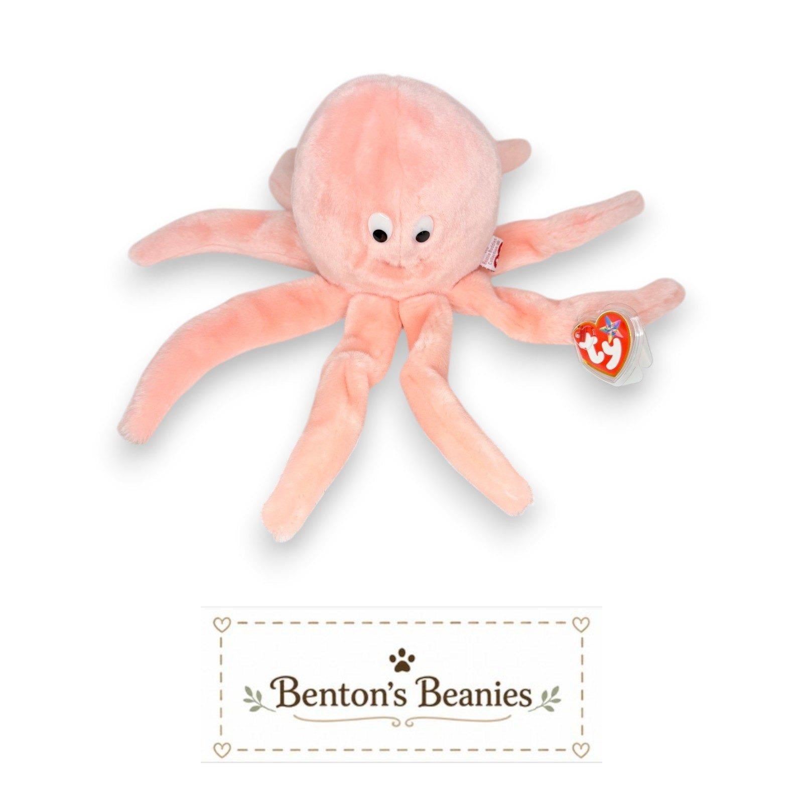 Inky the Octopus Ty Beanie Buddy | Ocean Daydreamer | Mint Heart Tag
