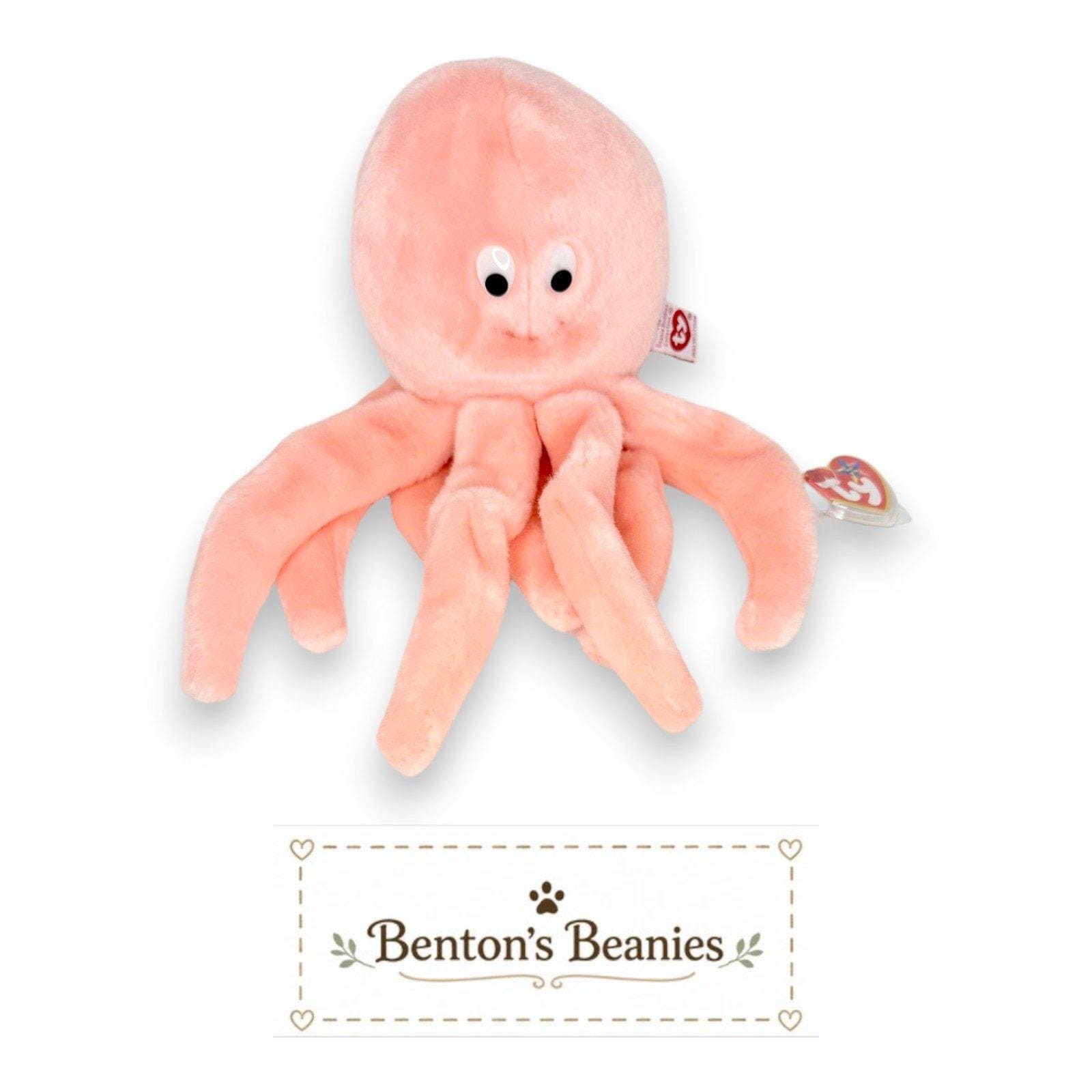 Inky the Octopus Ty Beanie Buddy | Ocean Daydreamer | Mint Heart Tag