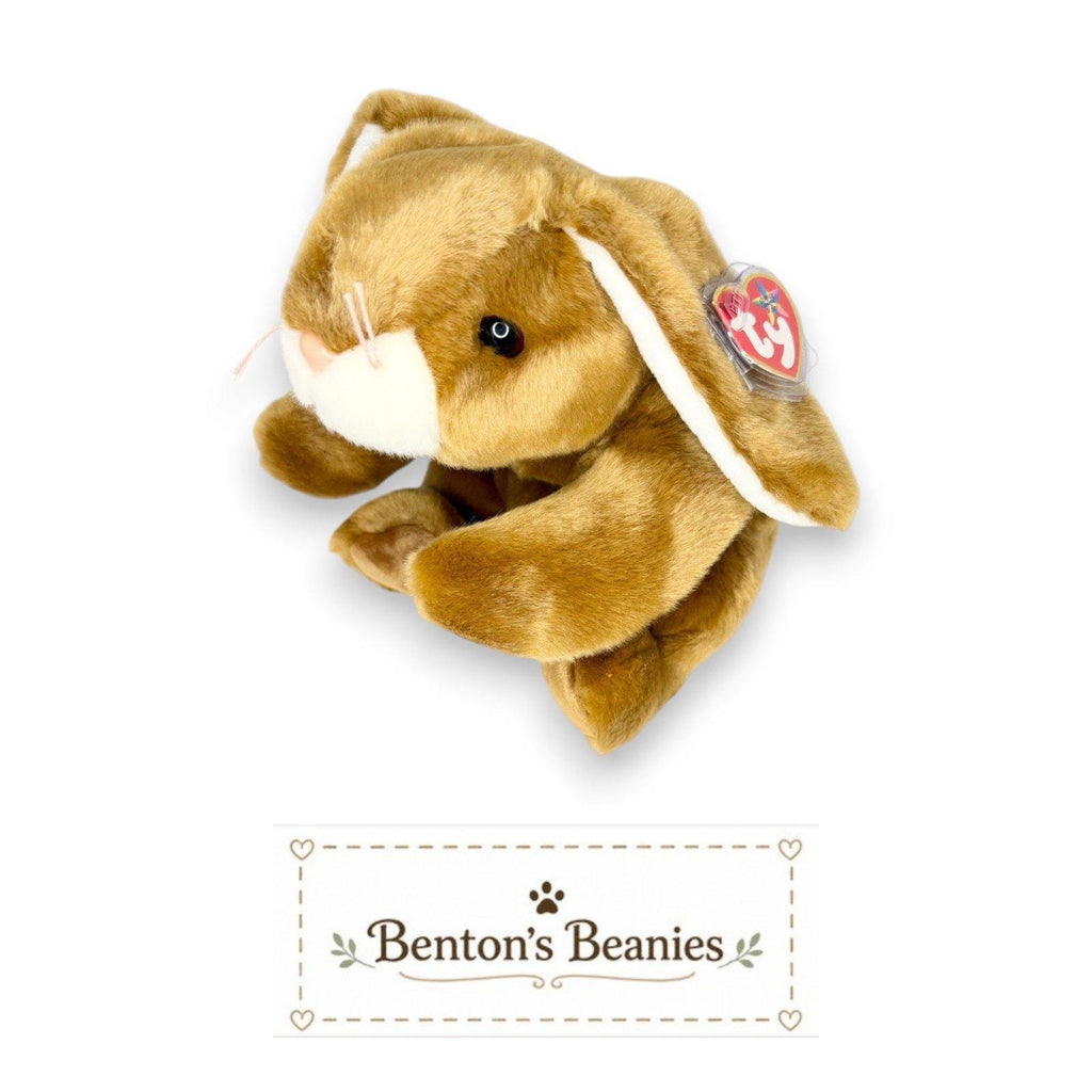 Ears the Bunny Ty Beanie Buddy | Meadow Hopper | Mint Heart Tag