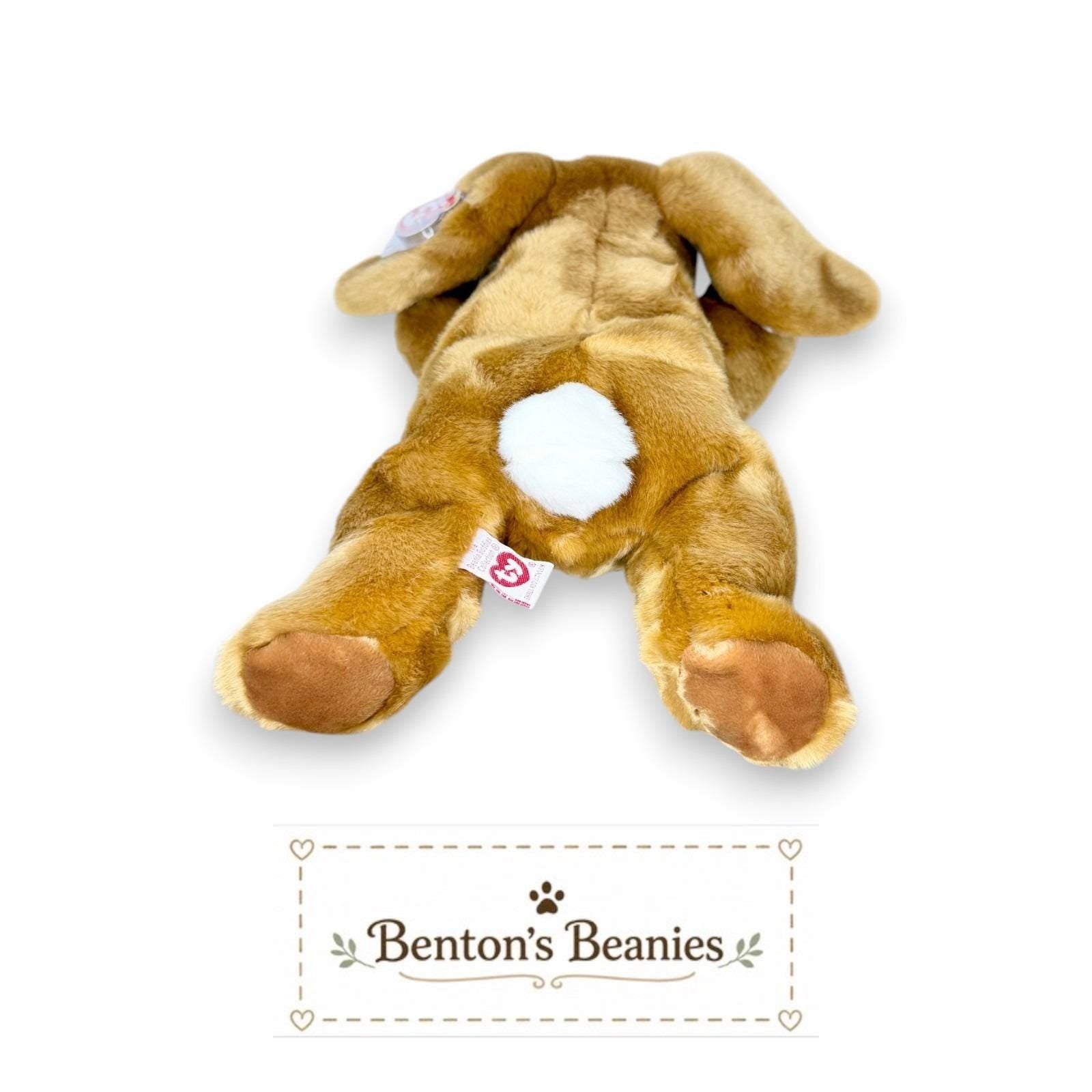 Ears the Bunny Ty Beanie Buddy | Meadow Hopper | Mint Heart Tag