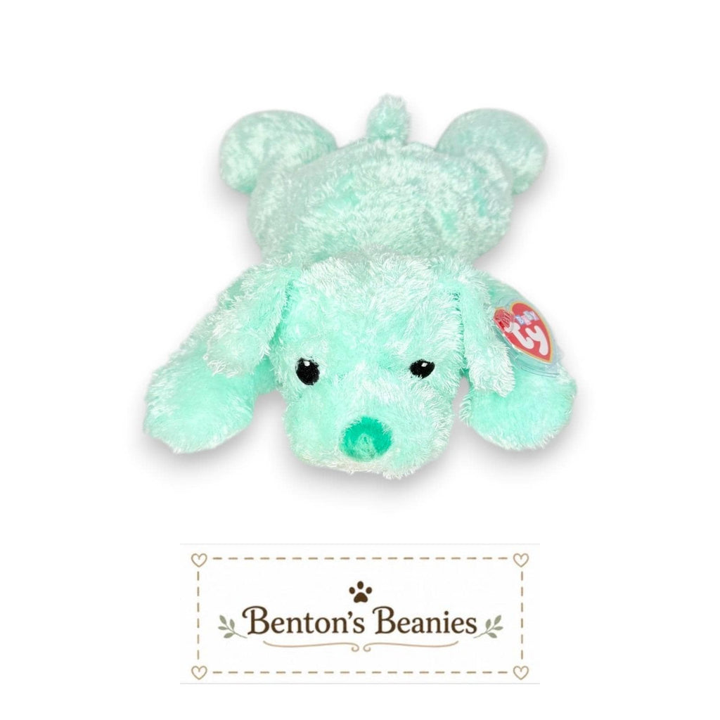 Cuddlepup the Dog Ty Baby W/ Rattle | Tiny First Friend | Mint Heart Tag