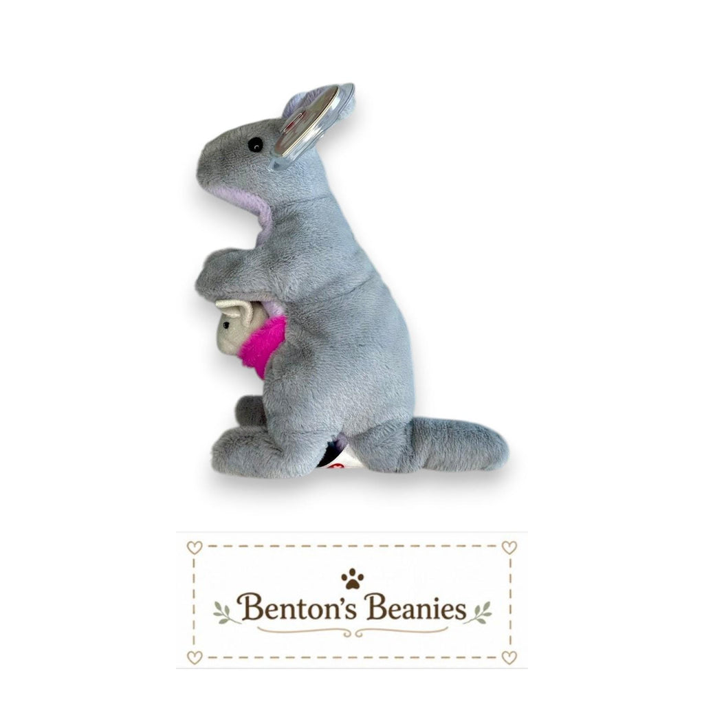 Kayla the Kangaroo TY Beanie Baby | Mint Heart & Tush Tag