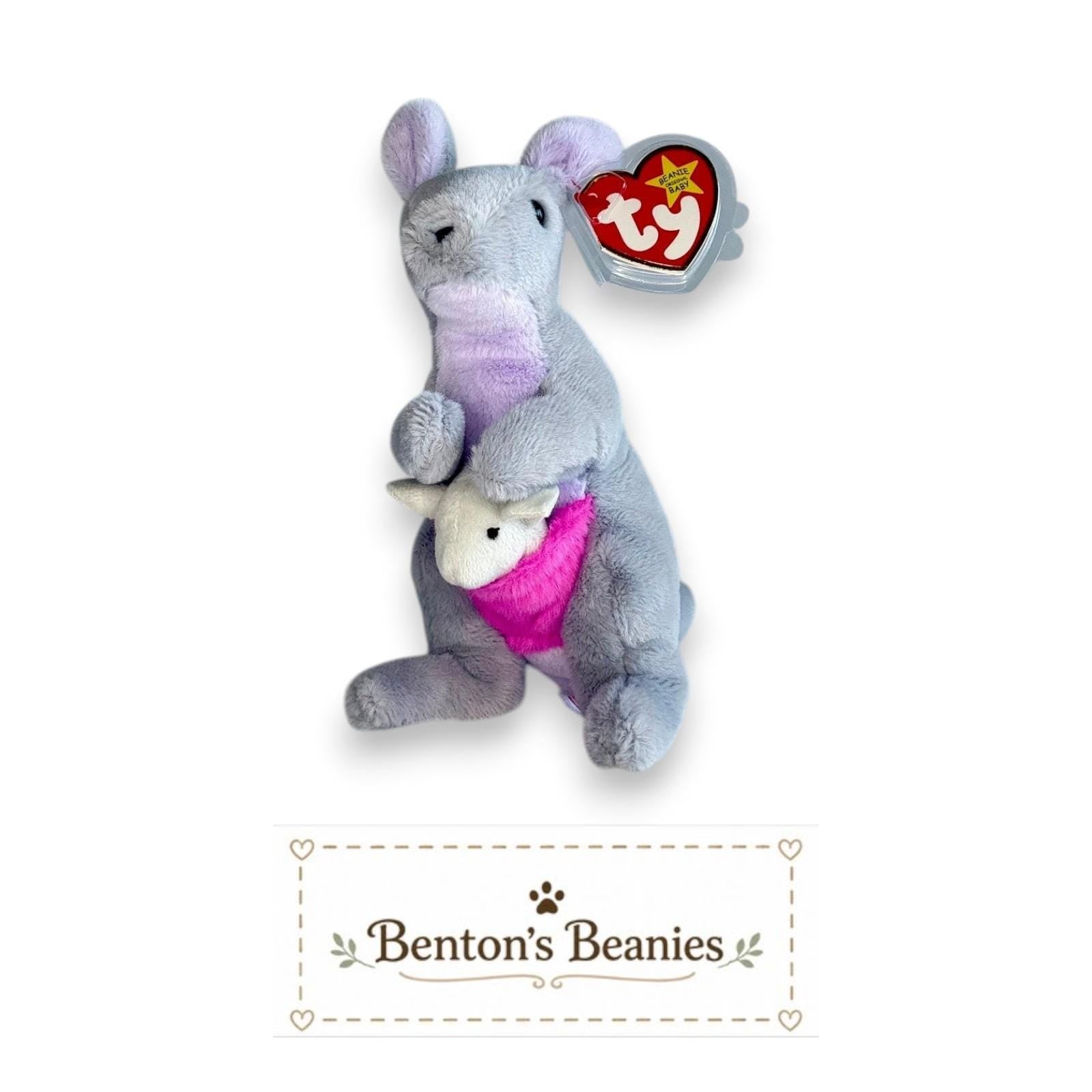 Kayla the Kangaroo TY Beanie Baby | Mint Heart & Tush Tag