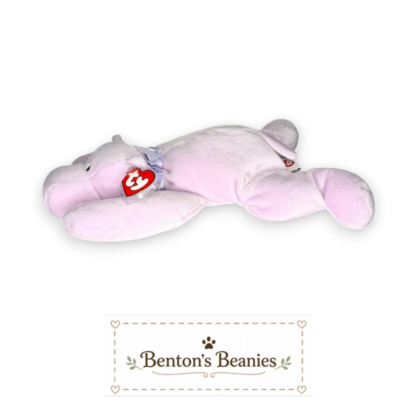 Tubby the Hippo TY Pillow Pal | Mint Heart & Tush Tag