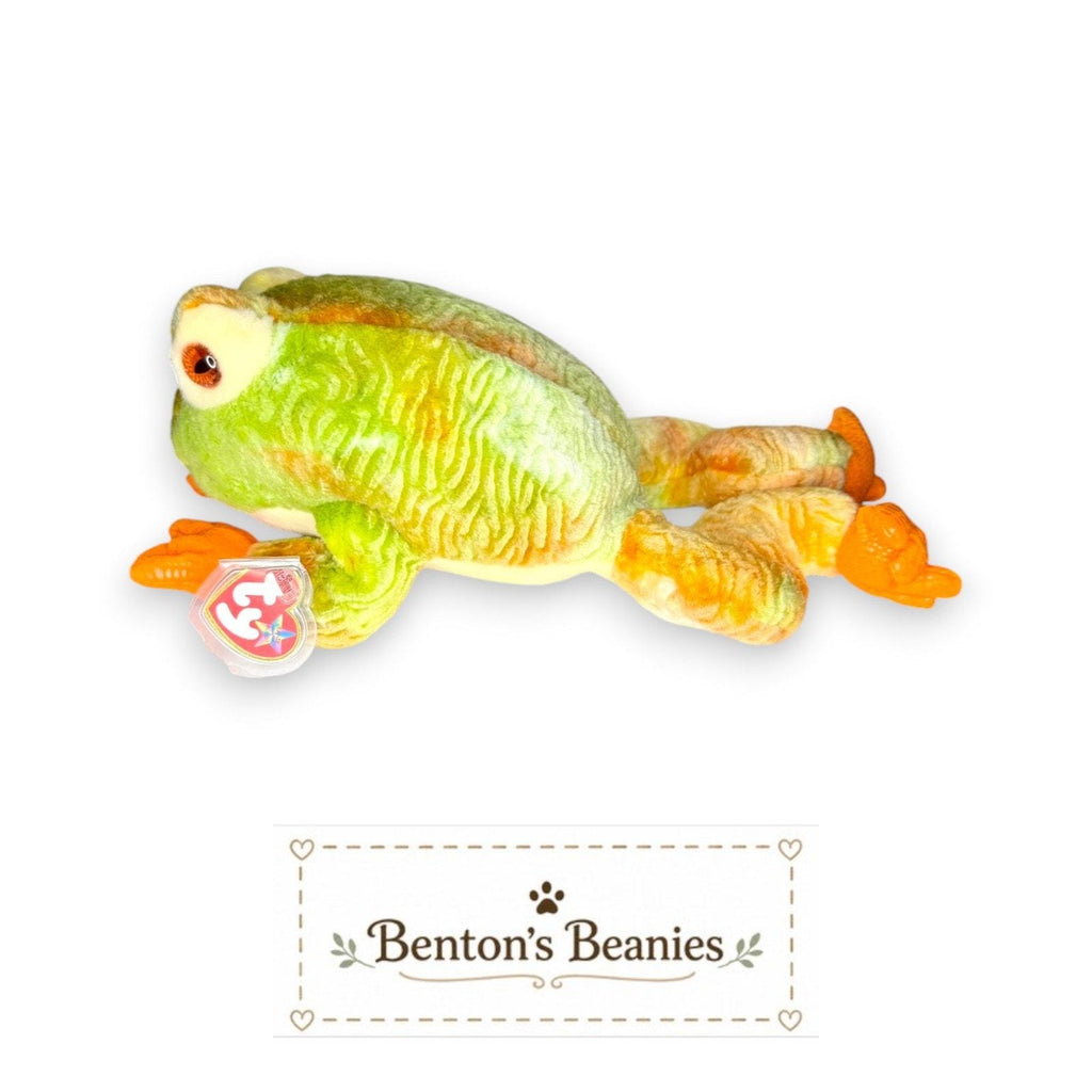 Prince the Frog TY Beanie Buddies | Mint Heart & Tush Tags