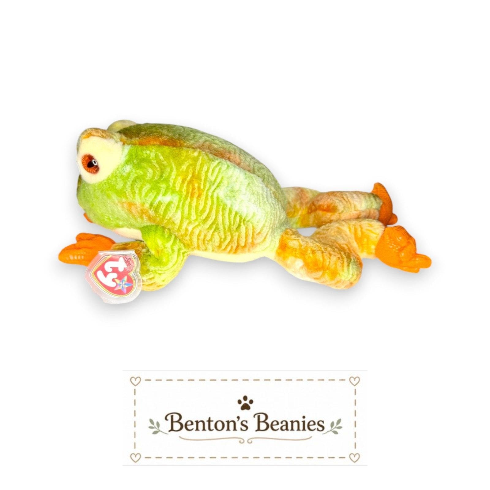 Prince the Frog TY Beanie Buddies | Mint Heart & Tush Tags