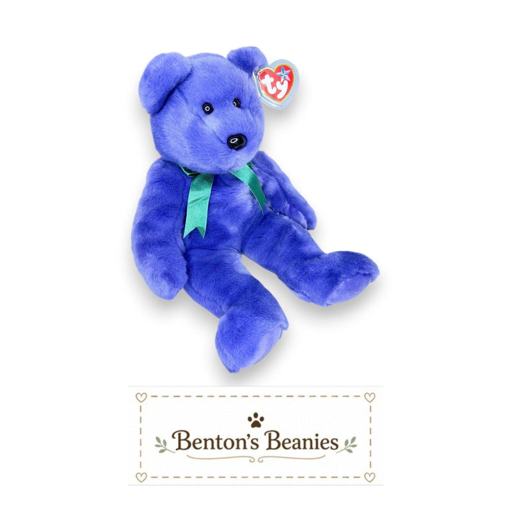 Employee Bear Ty Beanie Buddy | Professional Office Pal | Mint Heart Tag