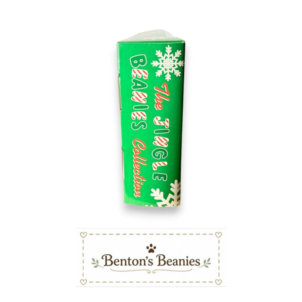 TY Holiday Jingle Beanies Gift Box | Festive Bear Quartet | Mint Heart Tags