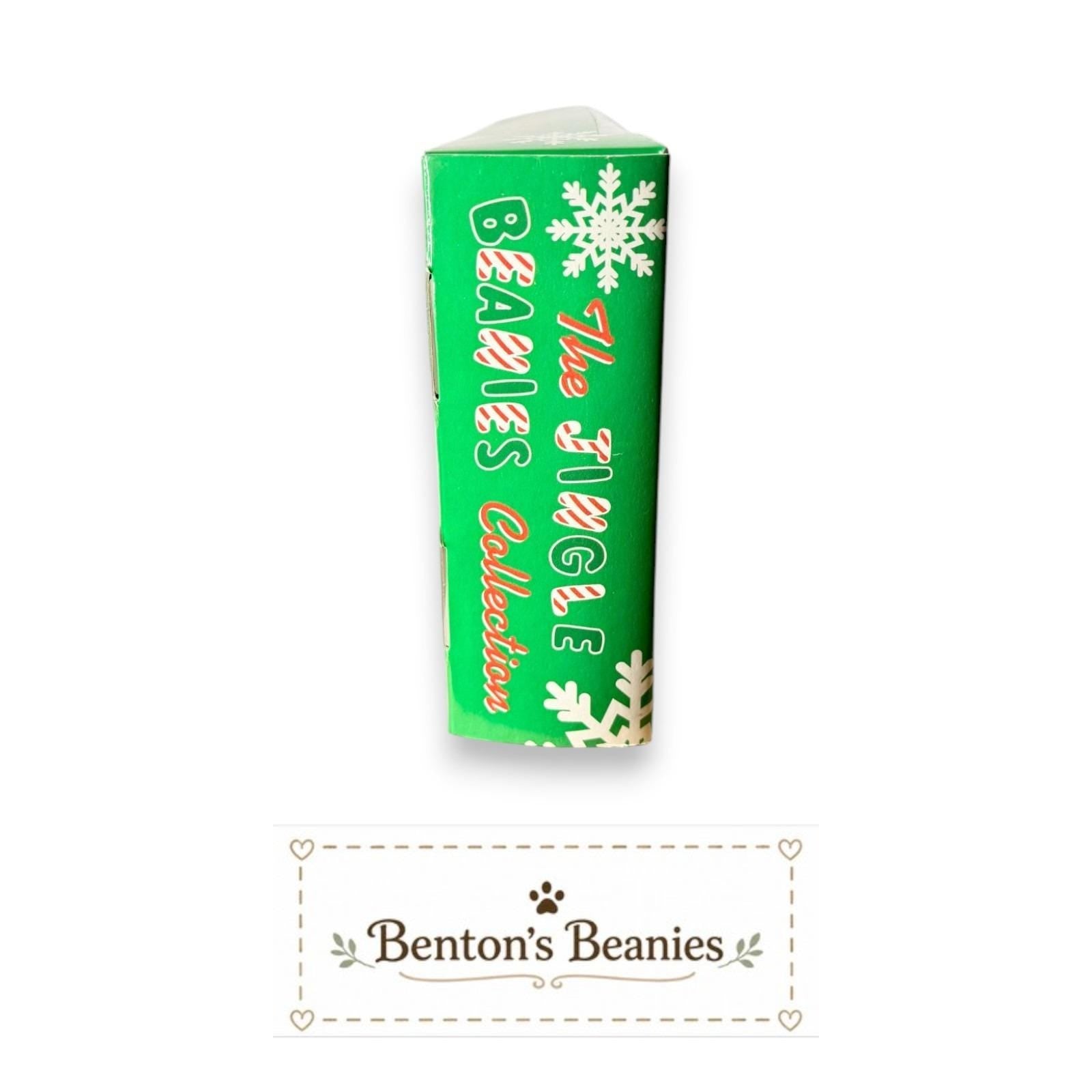 TY Holiday Jingle Beanies Gift Box | Festive Bear Quartet | Mint Heart Tags