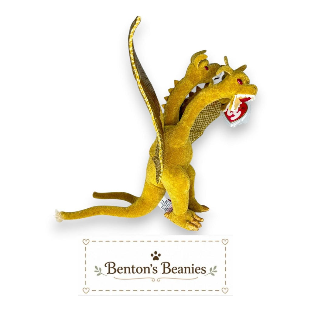 King Ghidorah Ty Classic | Golden Three-Headed Guardian | Mint Heart Tag