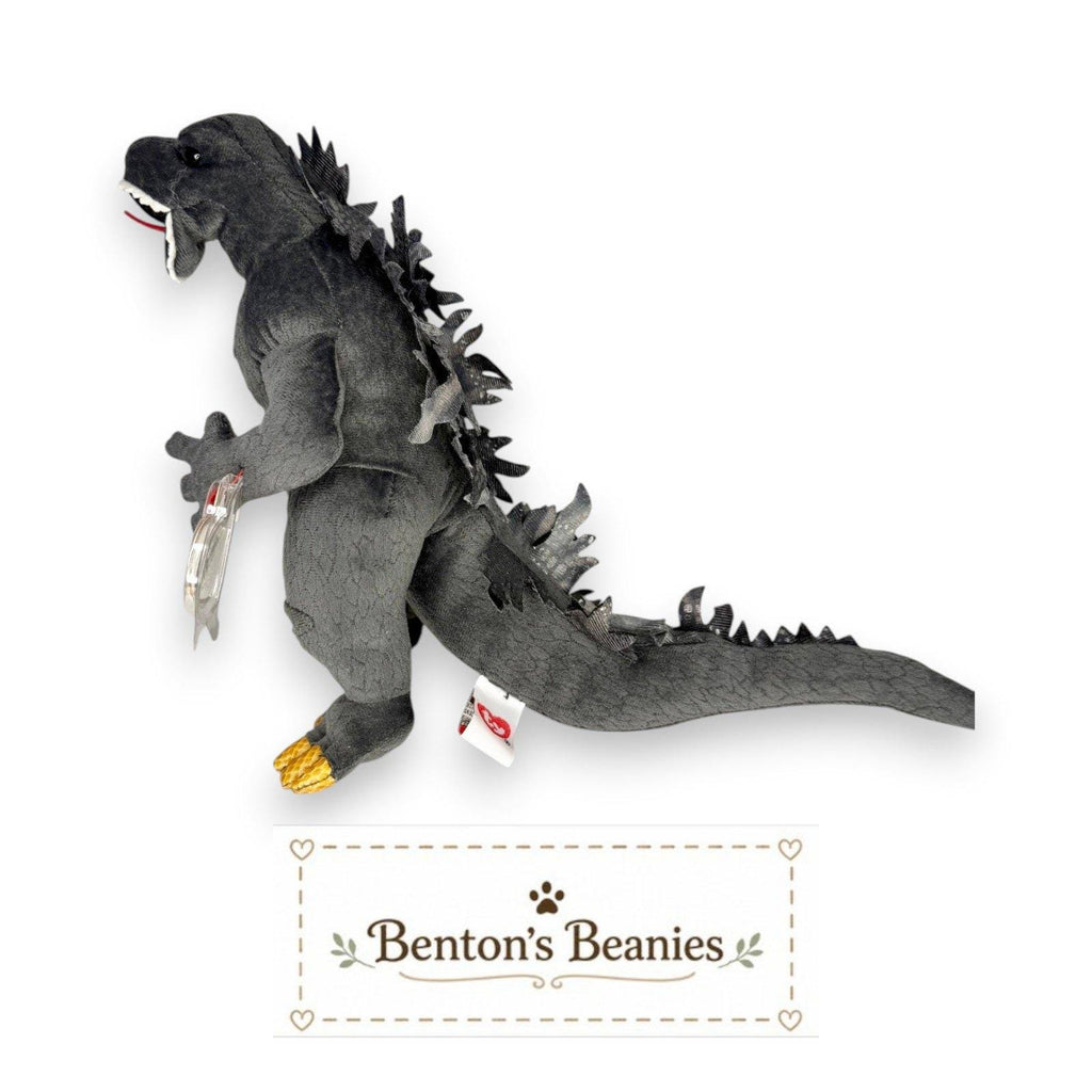 Godzilla Rare Black Eyes Ty Classic | Legendary Kaiju King | Mint Heart Tag