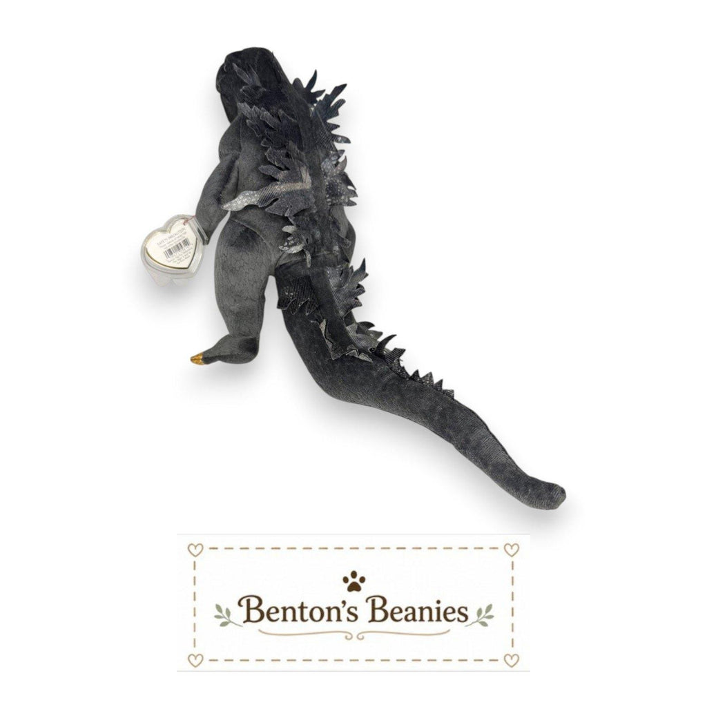 Godzilla Rare Black Eyes Ty Classic | Legendary Kaiju King | Mint Heart Tag