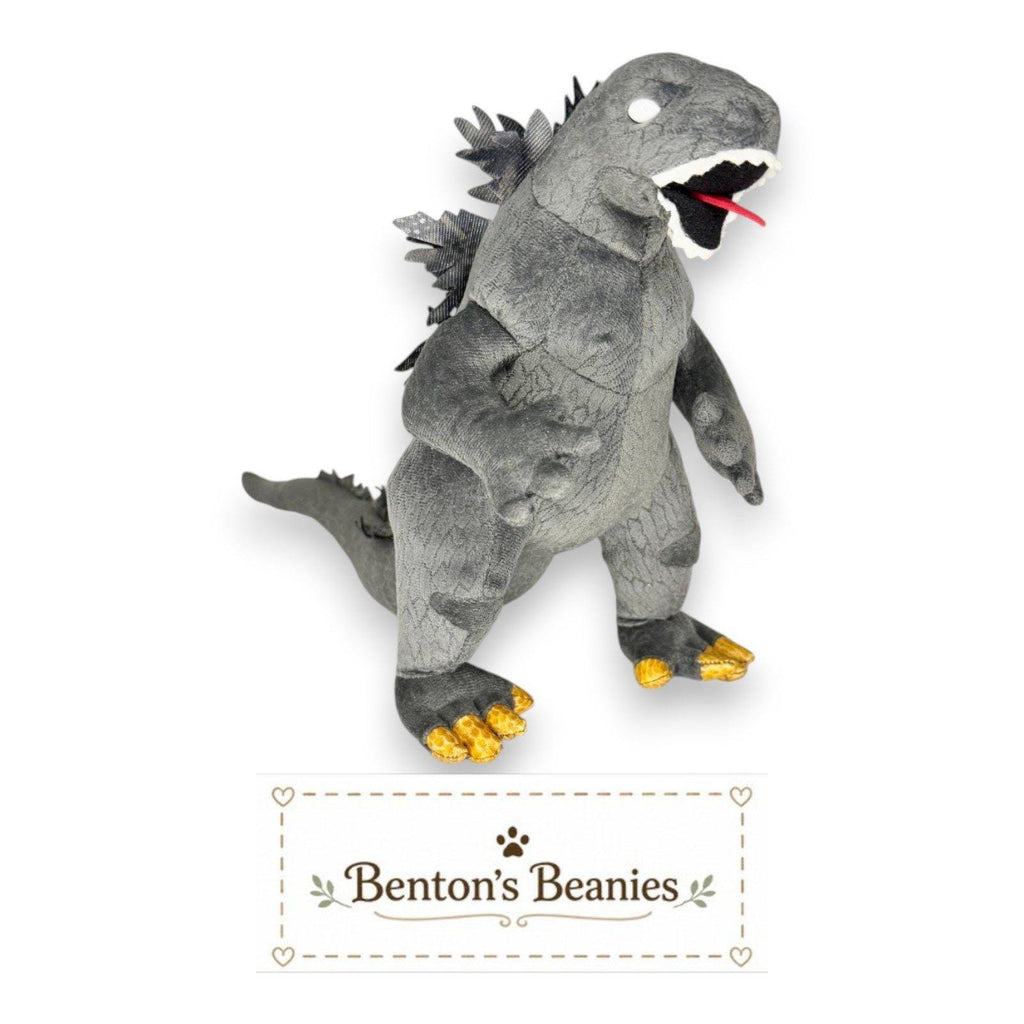 Godzilla Rare White Eyes Ty Classic | Fearsome Kaiju Legend | Mint Heart Tag