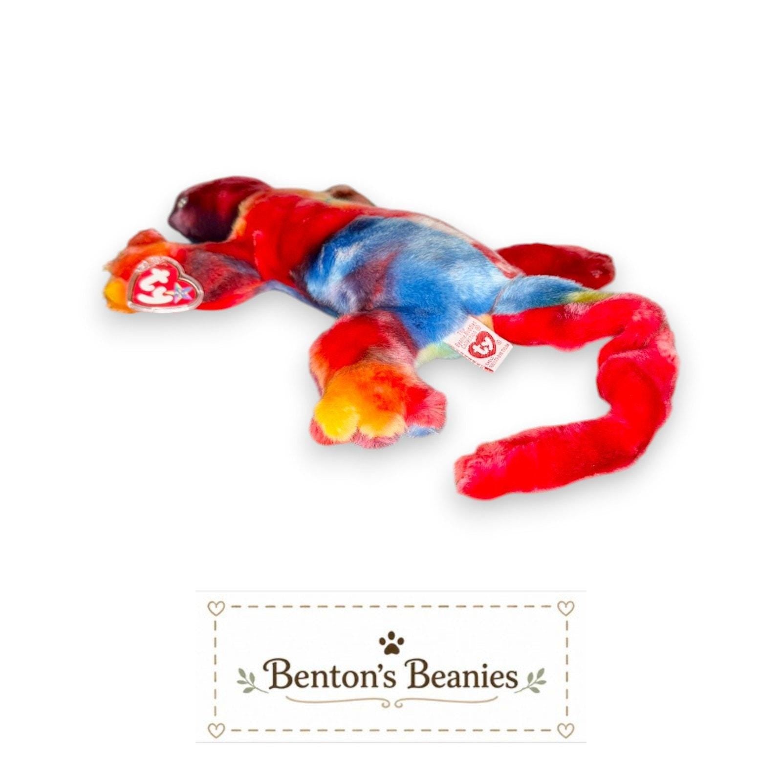 Lizzie the Lizard TY Beanie Buddies | Mint Heart & Tush Tags