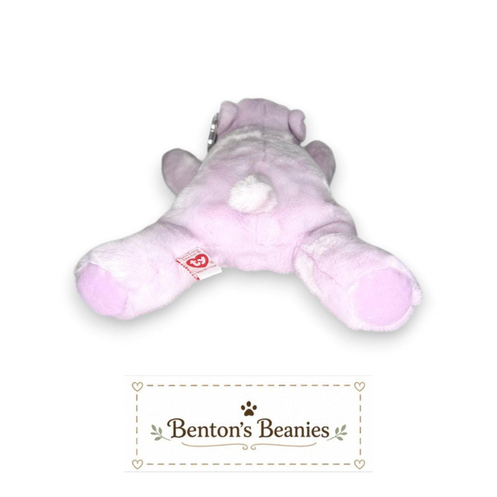 Happy the Hippo TY Beanie Buddies | Mint Heart & Tush Tags