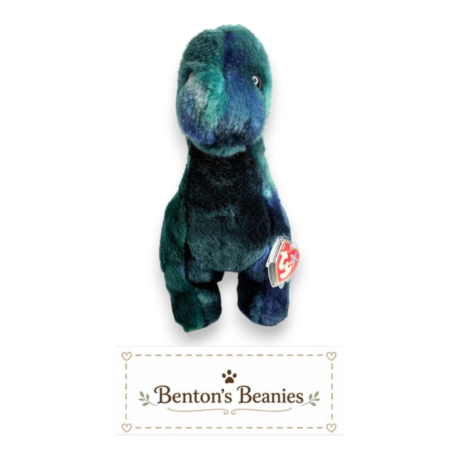 Bronty the Dinosaur TY Beanie Buddies | Mint Heart Tush Tags