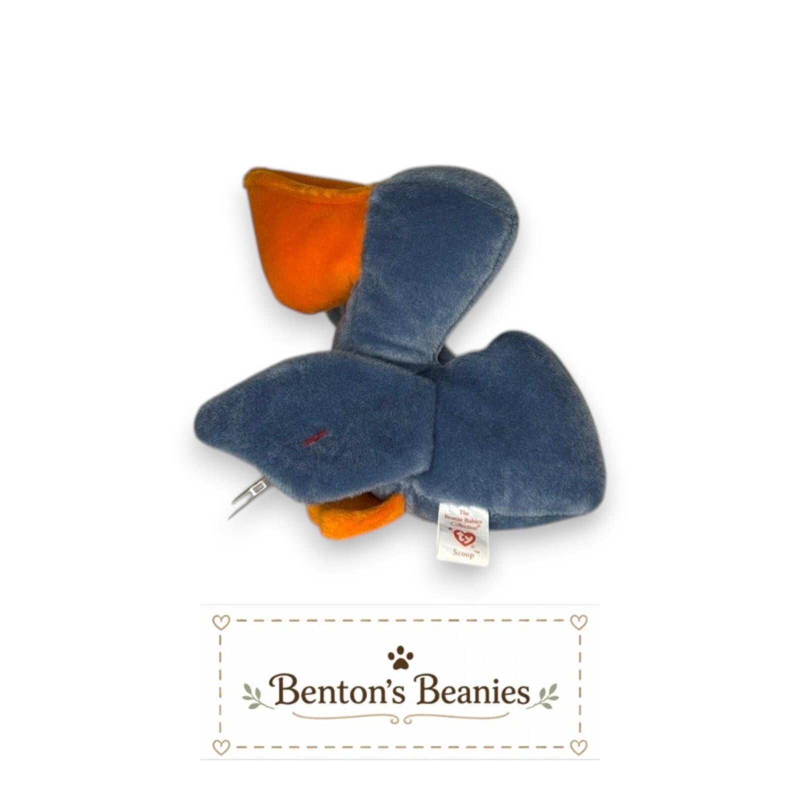 Scoop the Pelican TY Beanie Baby | Mint Heart & Tush Tag