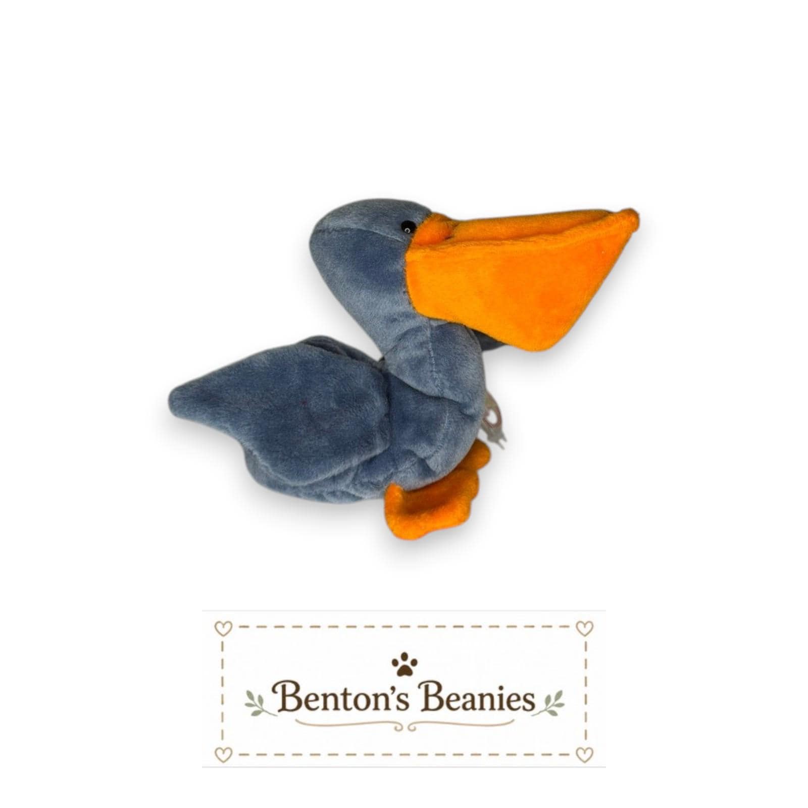 Scoop the Pelican TY Beanie Baby | Mint Heart & Tush Tag