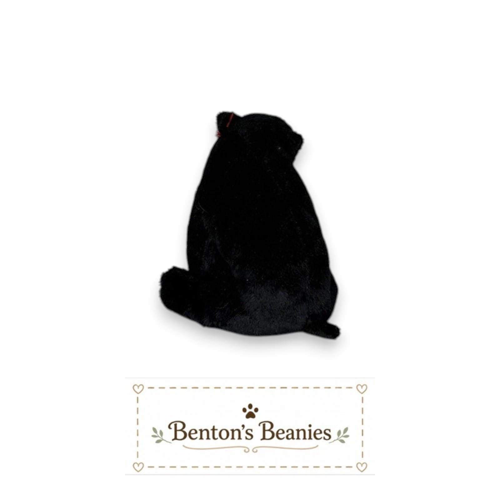Cinder the Blackbear TY Beanie Baby | Mint Heart & Tush Tag