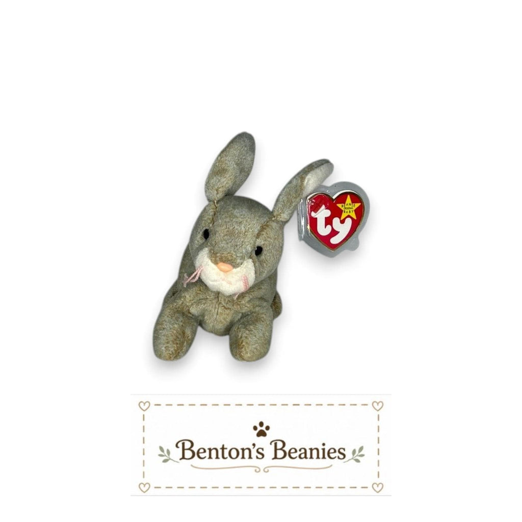 Nibbly the Rabbit TY Beanie Baby | Mint Heart & Tush Tag