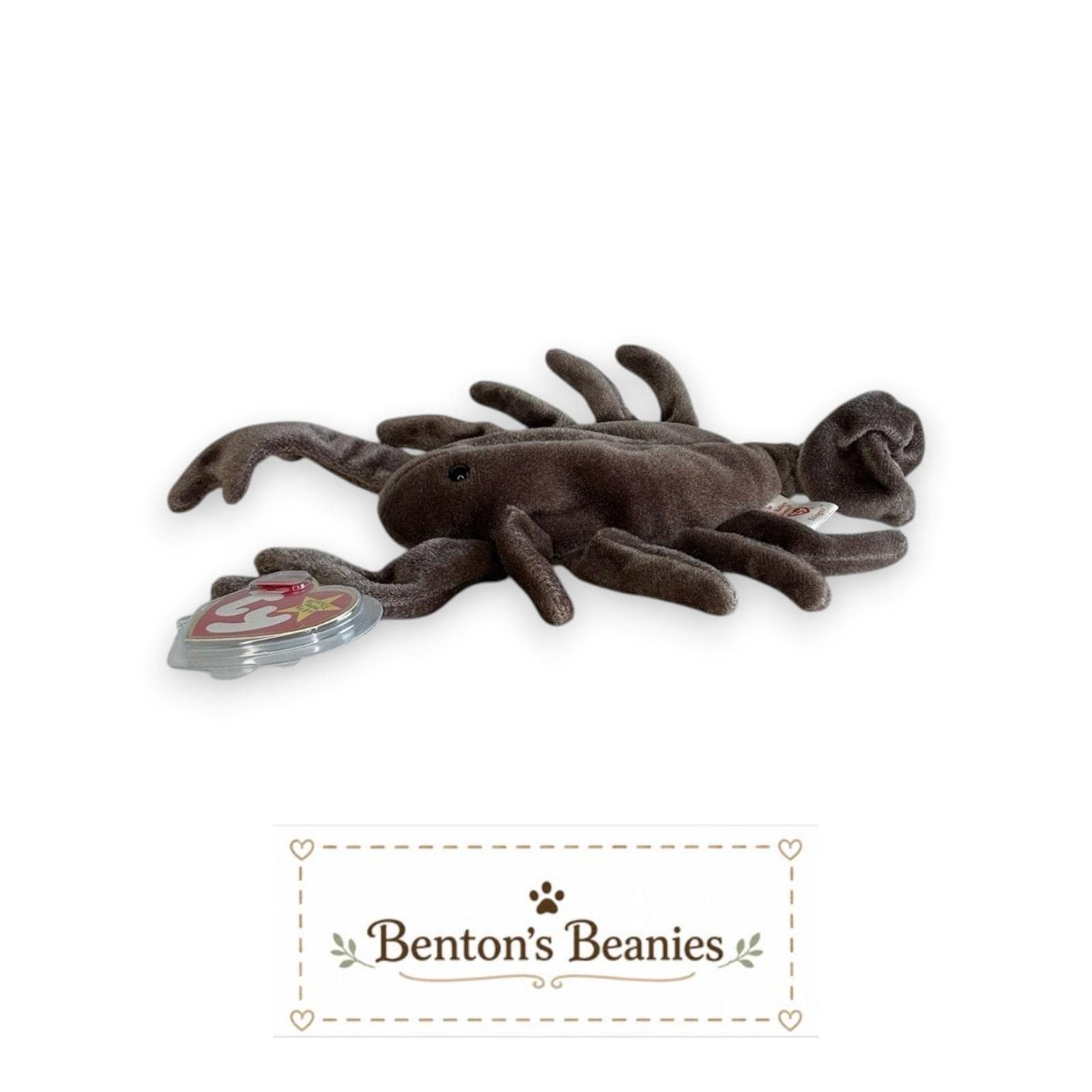 Stinger the Scorpion TY Beanie Baby | Mint Heart & Tush Tag