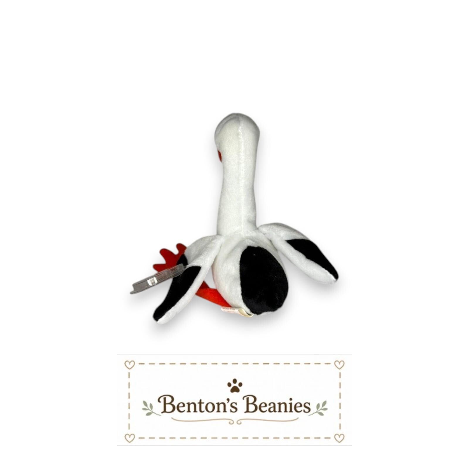 Stilts the Stork TY Beanie Baby | Mint Heart & Tush Tags