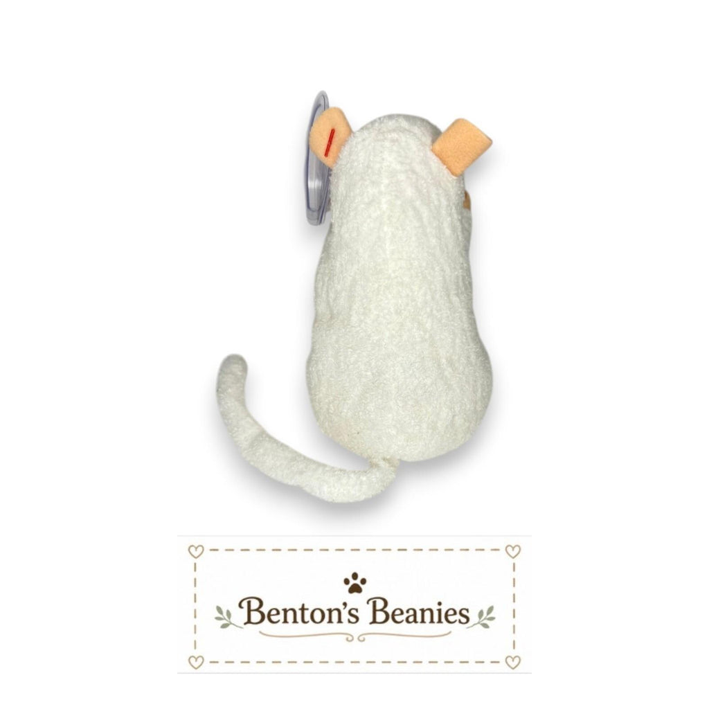 Cheezer the Mouse Ty Beanie Baby | Tiny Snack Seeker | Mint Heart Tag