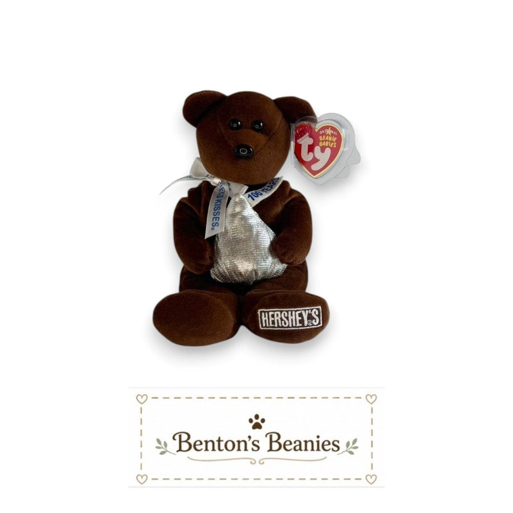 Cocoa Bean the Bear TY Beanie Baby | Mint Heart & Tush Tag
