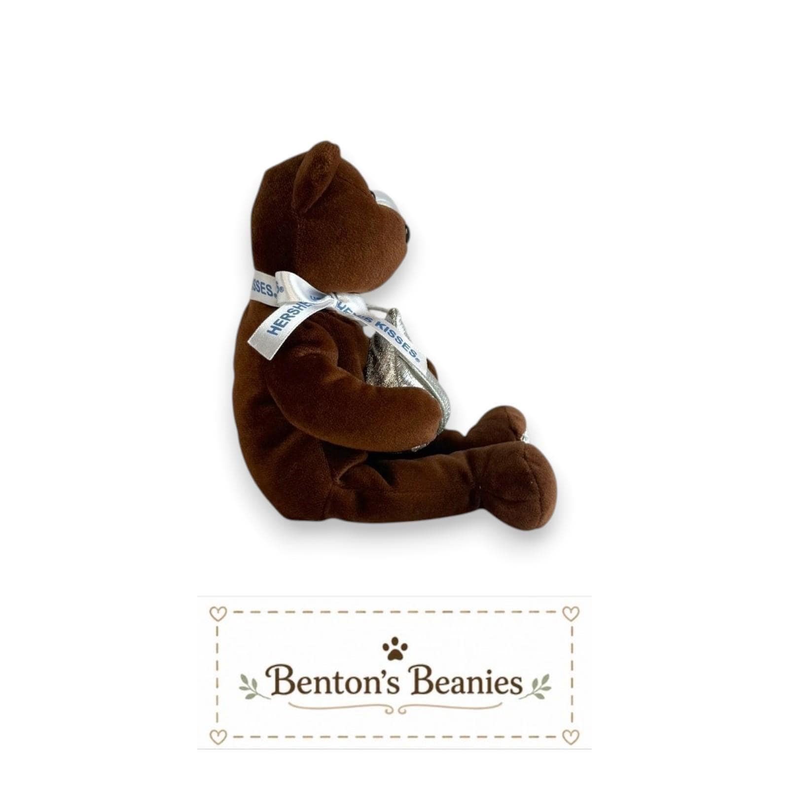 Cocoa Bean the Bear TY Beanie Baby | Mint Heart & Tush Tag