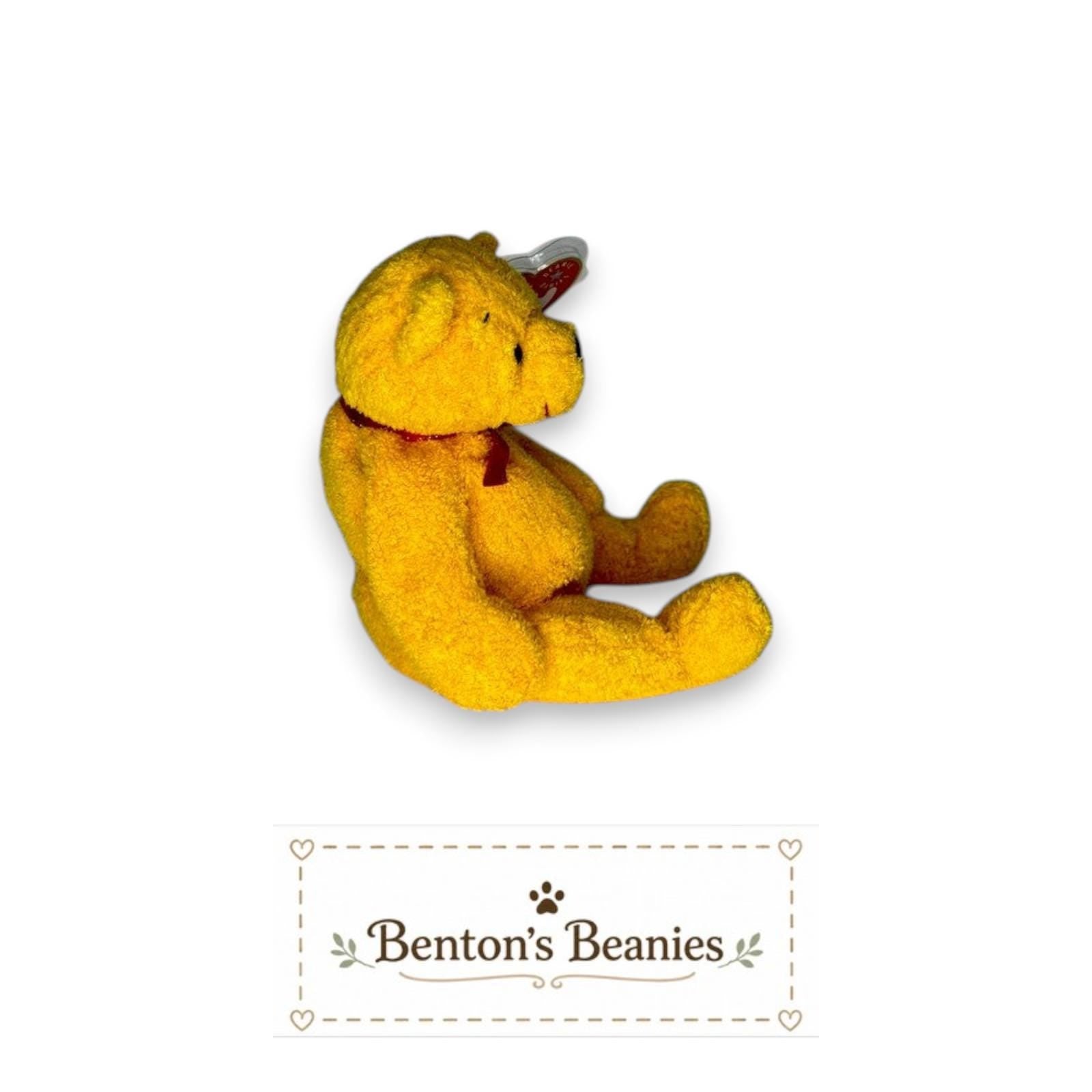Poopsie the Bear TY Beanie Baby | Mint Heart & Tush Tags