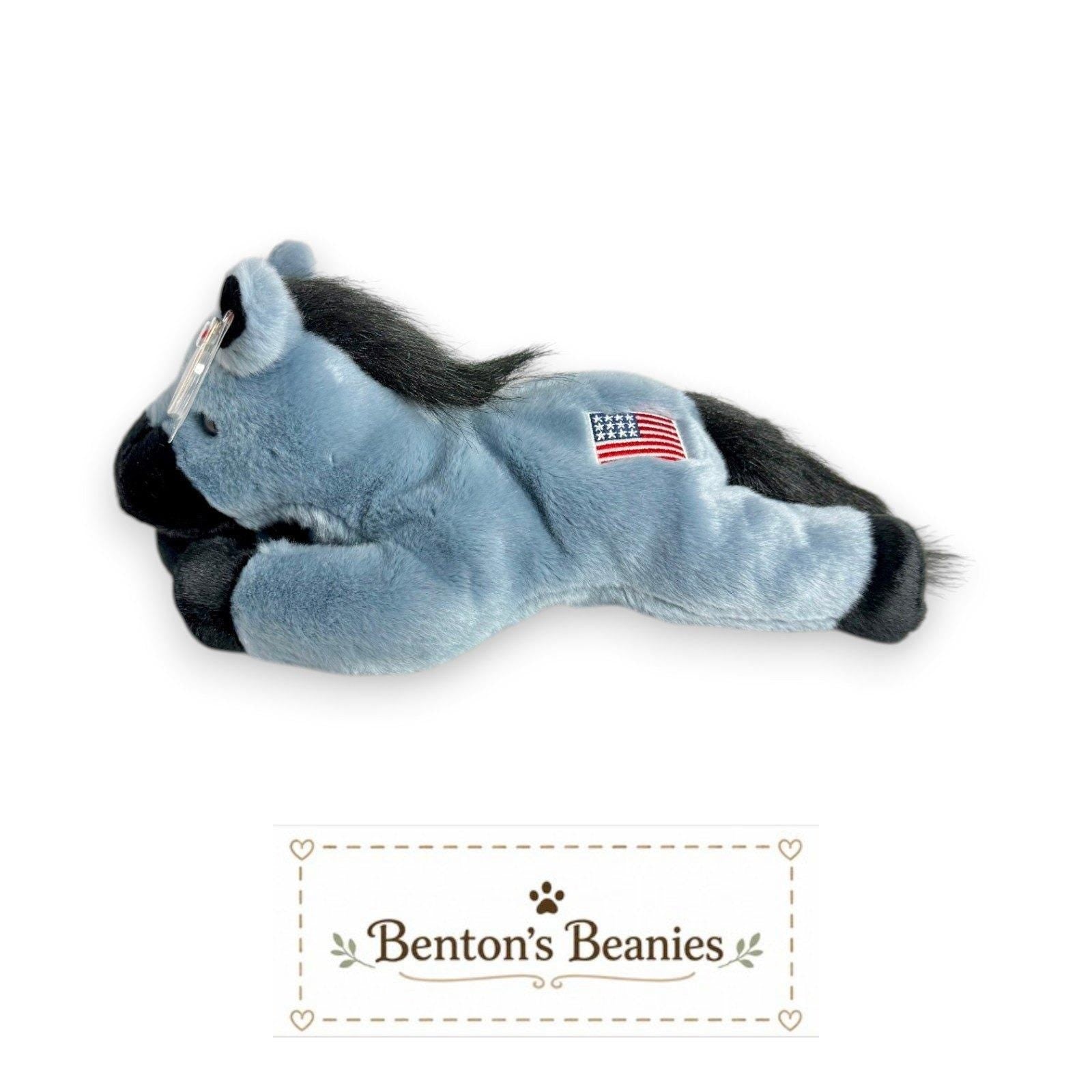 Lefty the Donkey TY Beanie Buddies | Mint Heart & Tush Tags