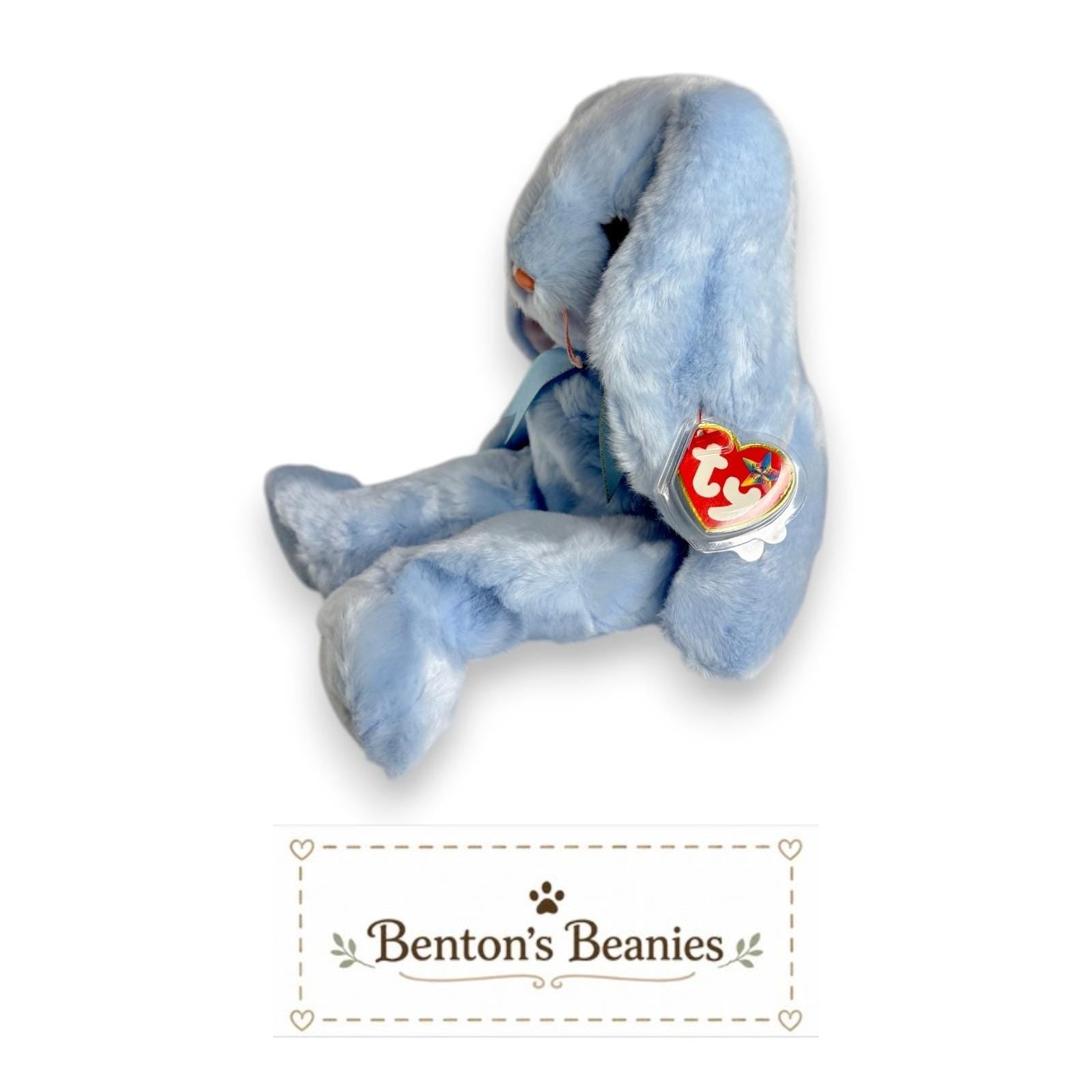 Flippity the Bunny TY Beanie Buddies | Mint Heart & Tush Tag