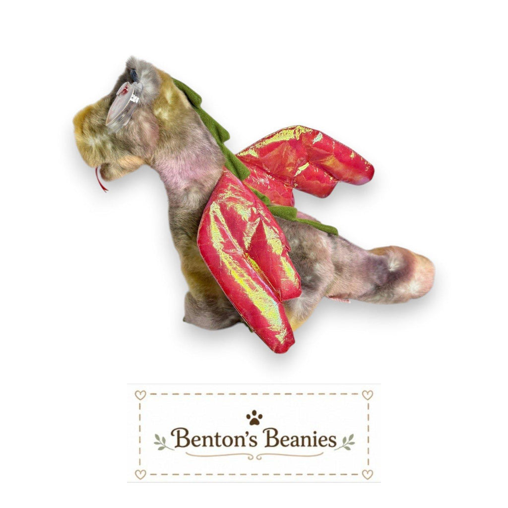 Scorch the Dragon TY Beanie Buddies | Mint Heart & Tush Tags