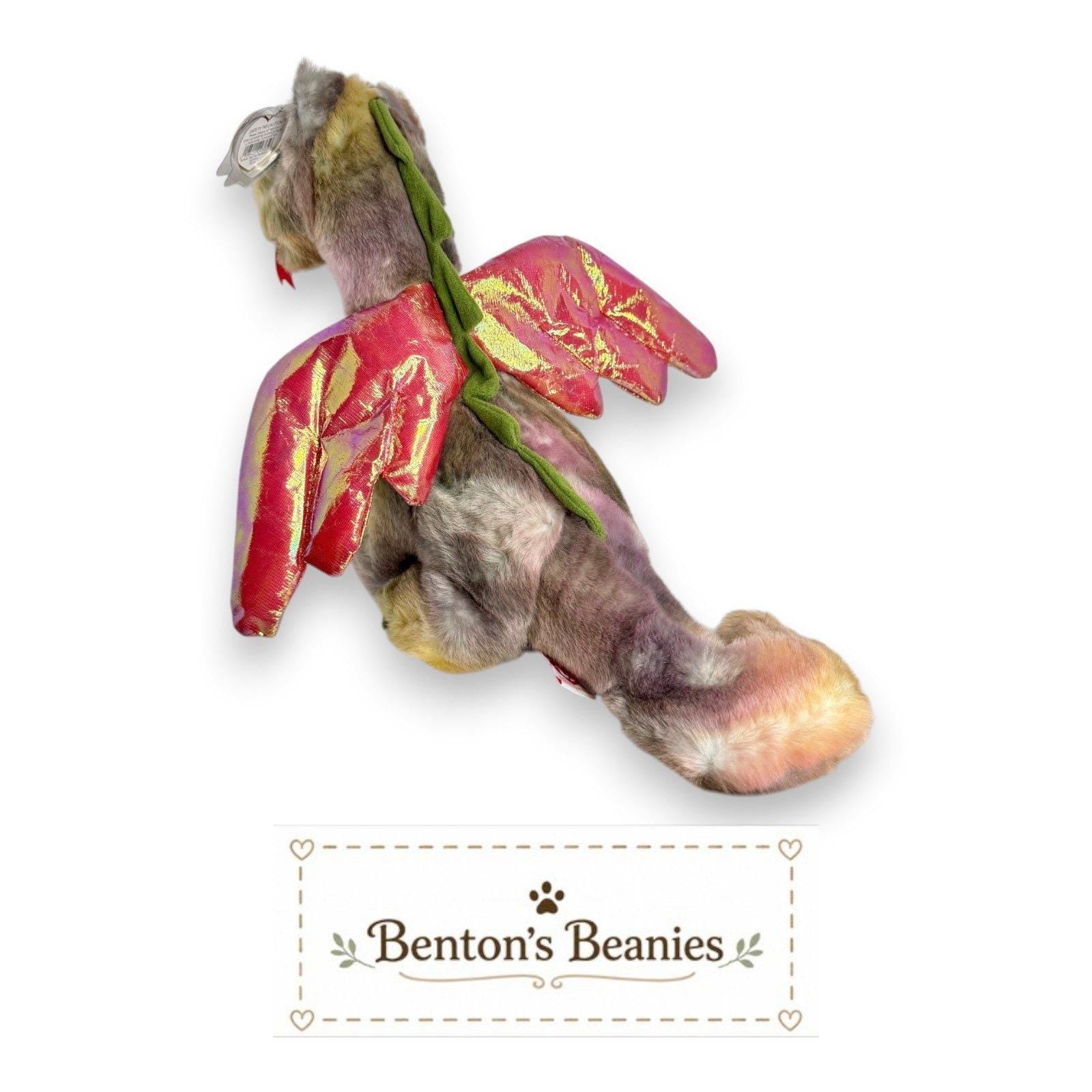 Scorch the Dragon TY Beanie Buddies | Mint Heart & Tush Tags