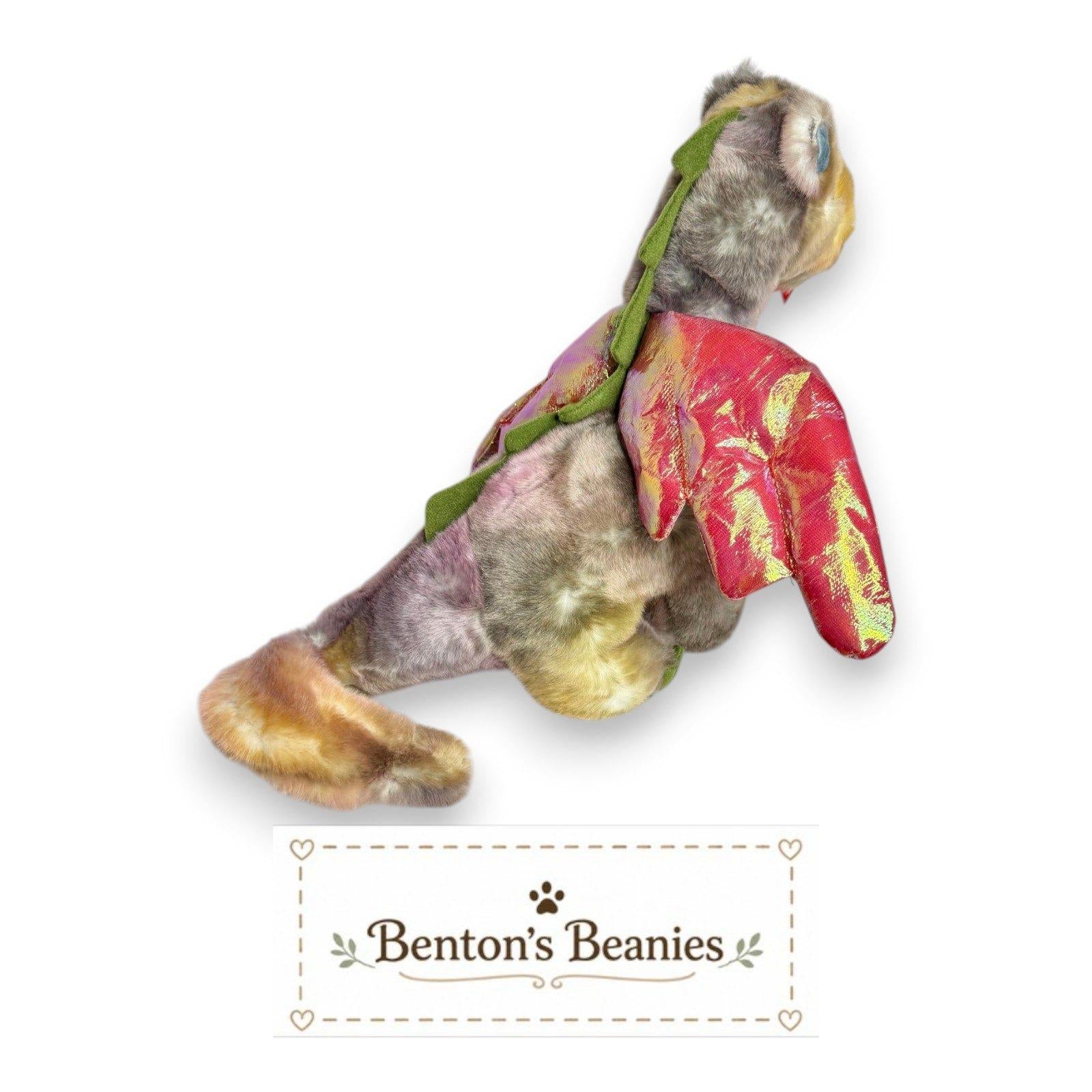 Scorch the Dragon TY Beanie Buddies | Mint Heart & Tush Tags
