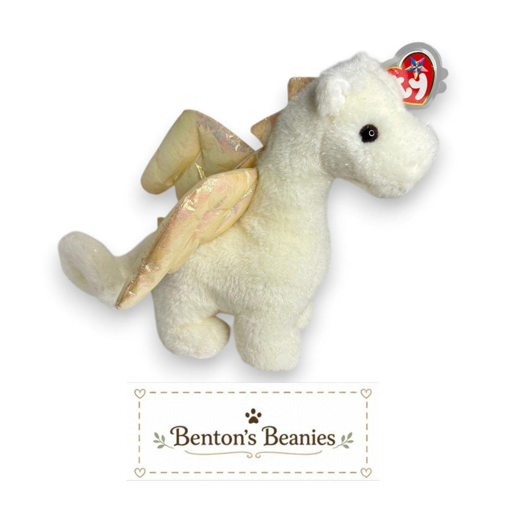 Magic the Dragon TY Beanie Buddies | Mint Heart & Tush Tags