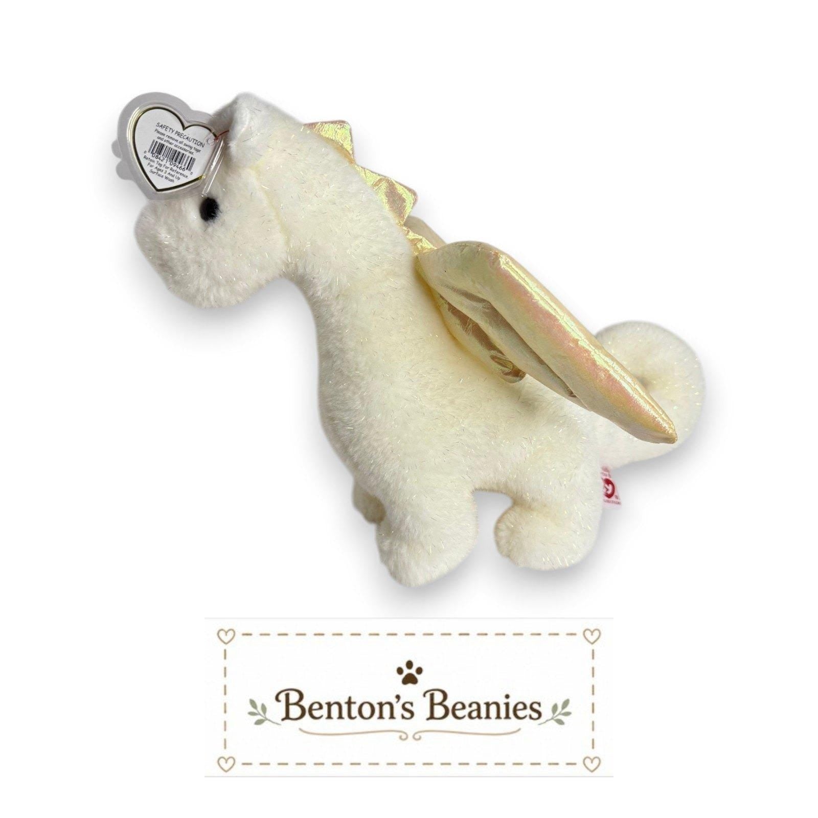 Magic the Dragon TY Beanie Buddies | Mint Heart & Tush Tags